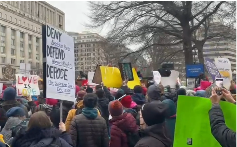 Thousands Take to the Streets in Washington, D.C. to Rally Against Trump Ahead of Inauguration